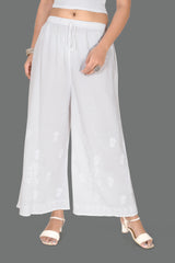 COTTON CHIKANKARI PALAZZO PANT