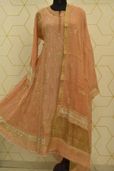 PURE TISSUE CHIKANKARI ANARKALI