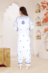 SATIN CHIKANKARI CO-ORD SET