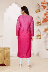 CHANDERI CHIKANKARI KURTI