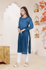 CHANDERI CHIKANKARI KURTI