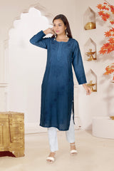 CHANDERI CHIKANKARI KURTI