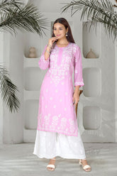MODAL CHIKANKARI KURTI