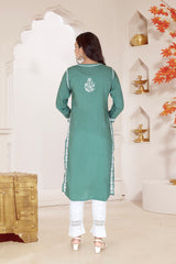 MODAL CHIKANKARI KURTI