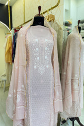 MAL CHANDERI PEARL WORK SUIT