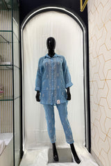 MAL CHANDERI CO-ORD SET