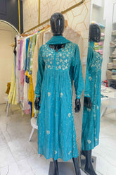 MAL CHANDERI A-LINE SUIT