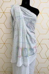 GEORGETTE CUT-DANA CHIKANKARI SAREE