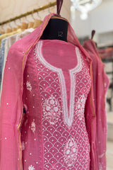 MAL CHANDERI PEARL WORK SUIT